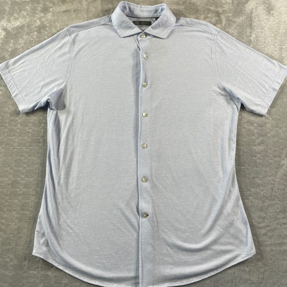 Daniel Cremieux Other - Daniel Cremieux Shirt Mens Large Blue‎ Hemp Linen Signature Soft Light Preppy